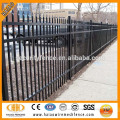 High standard blak powder coated tubular diy ornamental steel fencing